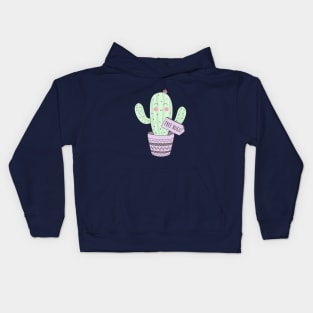 Cactus giving free hugs Kids Hoodie